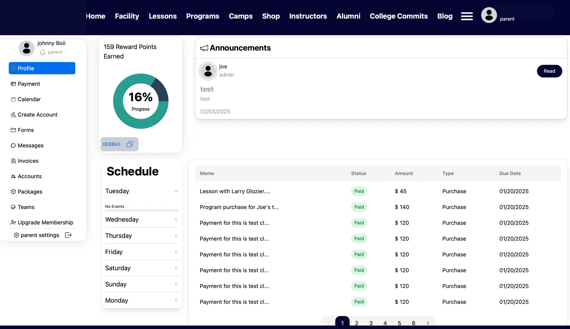 Dashboard preview